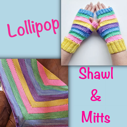 Lollipop Shawl and Mitts Pattern