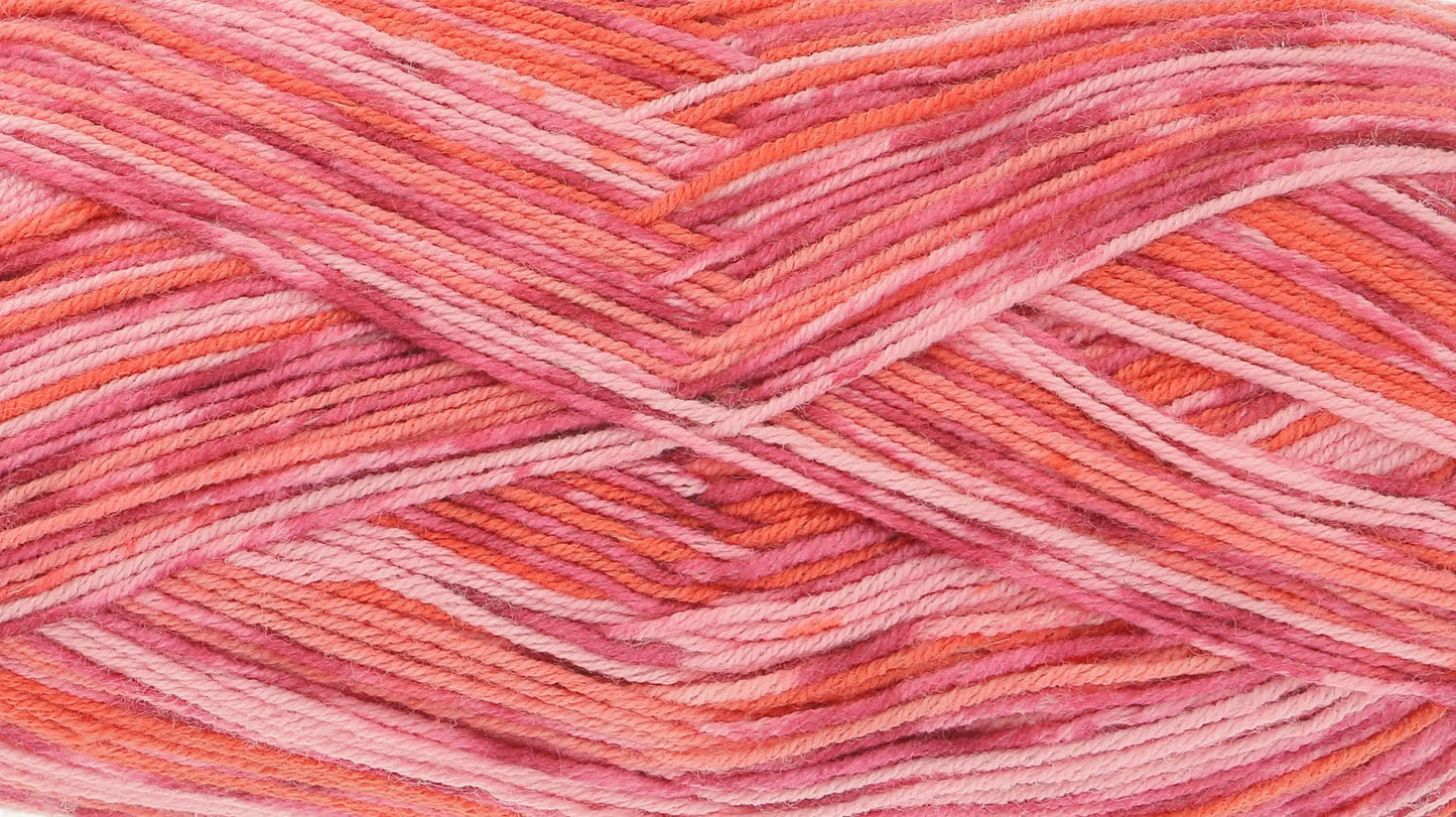 Zigzag 4ply Rose