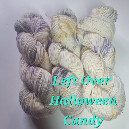 xx Yarn left over halloween candy